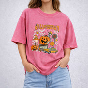 Halloweentown Est 1998 vintage washed oversized T-shirt in Red