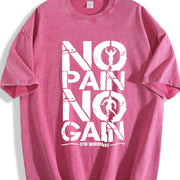 1 Pcs Heavy Adorable Vintage Washed T-Shirt in Red