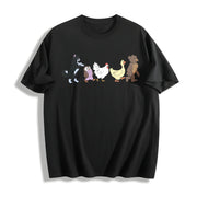 Little Bear Cute Cotton T-Shirt in Black