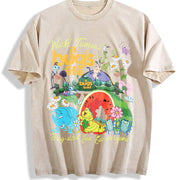 A Bug's Life A Bug's Land Ride Family trip vintage washed oversized T-shirt in Beige