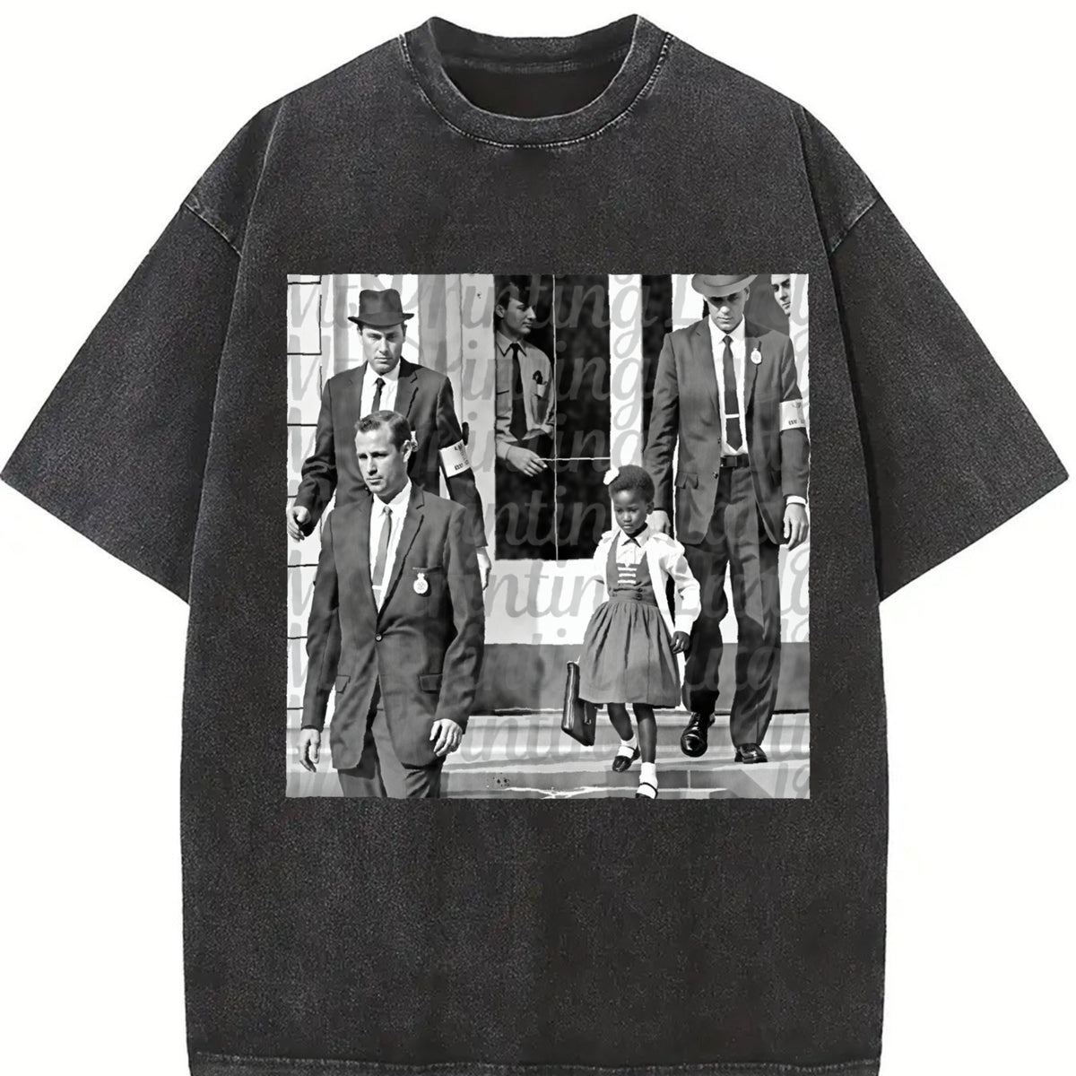 Ruby Bridges: CIVIL Rights Pioneer Vintage Washed T-Shirt in Black