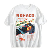 Monaco 1984 Classic 90s Cotton T-Shirt in White