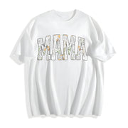 Hunting Mama Camo Western Cotton T-Shirt in White