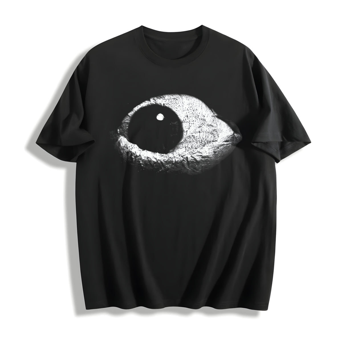 Dark Wind Eye Gothic Grunge Y2k Emo Scene Amity Affliction Cotton T-Shirt in Black