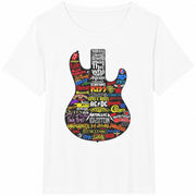 Legends of Rock: Guitar for Music Lovers Cotton T-Shirt in White