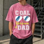 Dad and Son Matching Vintage Washed T-Shirt in Red