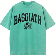 Basgiath War College Fourth Wing Violet Sorrengail vintage washed oversized T-shirt in Blue