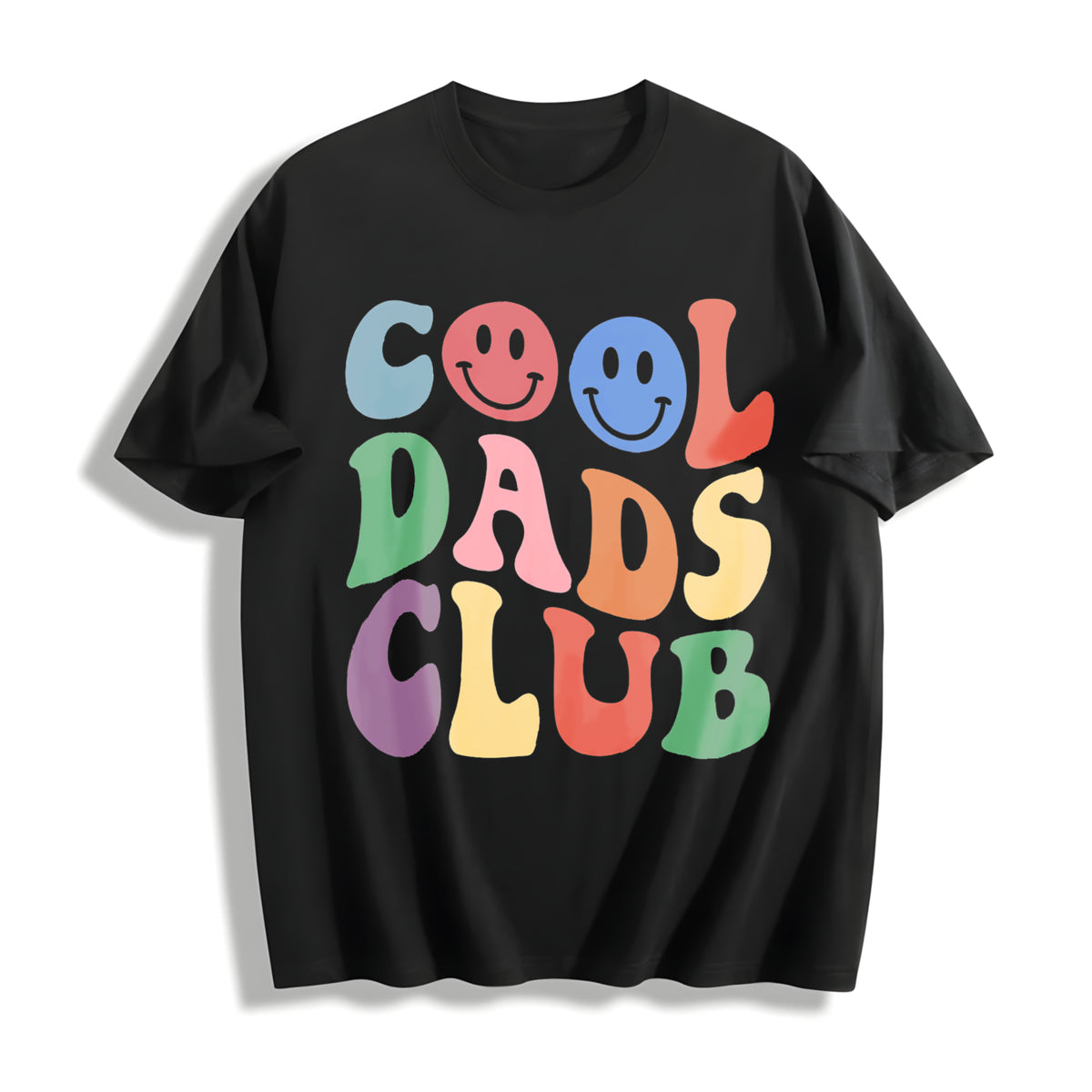 Dads Club Cotton T-Shirt in Black