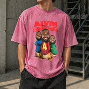 Alvin and the Chipmunks Vintage Washed T-Shirt in Red