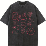 Future Mrs Custom Engagement Vintage Washed T-Shirt in Black