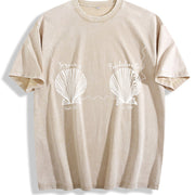 Custom Beach Bachelorette Vintage Washed T-Shirt in Beige