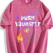 No One Else Is Going to Do It for You Vintage Washed T-Shirt in Red