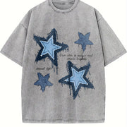 EACH STAR IS Unique AND Shines Brightly Vintage Washed T-Shirt in Gray