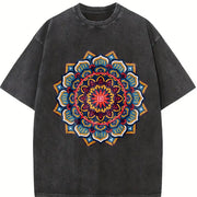 Mandala FDT Anti Trump Vintage Washed T-Shirt in Black