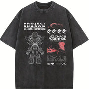 Project Shadow the Hedgehog Vintage Washed T-Shirt in Black