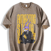 Black the Amazing Digital Circus Jax Vintage Washed T-Shirt in Brown