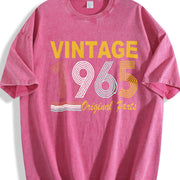965 Sportswear for All Seasons: Spring Vintage Washed T-Shirt in Red