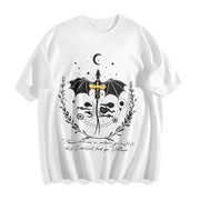 Basgiath War College Cotton T-Shirt in White