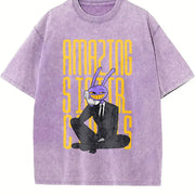 Black the Amazing Digital Circus Jax Vintage Washed T-Shirt in Purple
