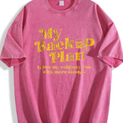 My Backup Plan Has More Alcohol Vintage Washed T-Shirt in Red