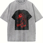 Christian Crown of Thorns Vintage Washed T-Shirt in Gray