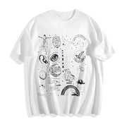 Stevie Nicks Tracklist Cotton T-Shirt in White
