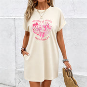 Heart Dress Cotton T-Shirt in White