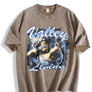 Valley Living Angel Vintage Washed T-Shirt in Brown