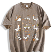Silly Goose Woodworking Vintage Washed T-Shirt in Brown