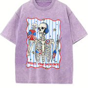 Dispatcher 4th of July Vintage Washed T-Shirt in Purple