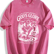 God's Glory Christian SO MY SOUL PANTS FOR YOU vintage washed oversized T-shirt in Red