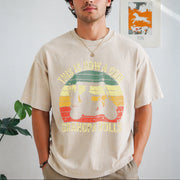 Golf Grandpa Golf Vintage Washed T-Shirt in Beige