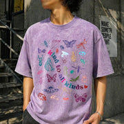 Be Kind to All Kinds Vintage Washed T-Shirt in Purple