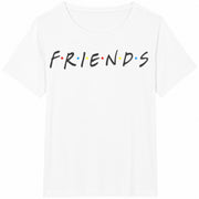 Friends Squad Cotton T-Shirt in White