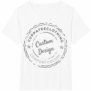 Custom Personalized Cotton T-Shirt in White