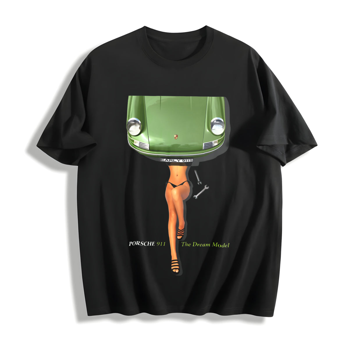 The Dream Model 911 Cotton T-Shirt in Black