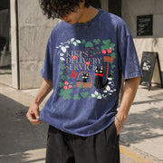 Anime Studio Ghibli Vintage Washed T-Shirt in Blue