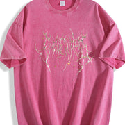 Thorny Branch Grunge Vintage Washed T-Shirt in Red