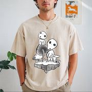Spirited Away Studio Ghibli Vintage Washed T-Shirt in Beige