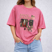 Manon Blackbeak vintage washed oversized T-shirt in Red