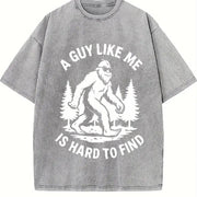 Retro a Guy Like Me Is Hard to Find Vintage Washed T-Shirt in Gray