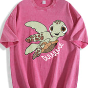 Squirt Tahirt Finding Nemo Vintage Washed T-Shirt in Red