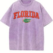 And Matching 2026 New Vintage Washed T-Shirt in Purple