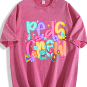 Cute Pediatric Crew for Pediatric Nurse Vintage Washed T-Shirt in Red