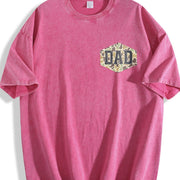 Camouflage Dad Retro Varsity Dad Vintage Washed T-Shirt in Red