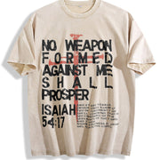 No Weapon Christian Vintage Washed T-Shirt in Beige