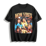 The 90’s Mom Vibes Cotton T-Shirt in Black