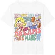 Disney Cute Lizzie McGuire Cotton T-Shirt in White