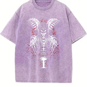 ''The End'' Eren Yeager Attack on Titan Anime Final vintage washed oversized T-shirt in Purple