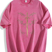 The Bat Boys Acotar The Bat Boys The Night Court vintage washed oversized T-shirt in Red